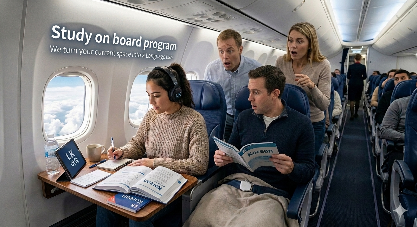 Study on Board visual guide showing learners and text